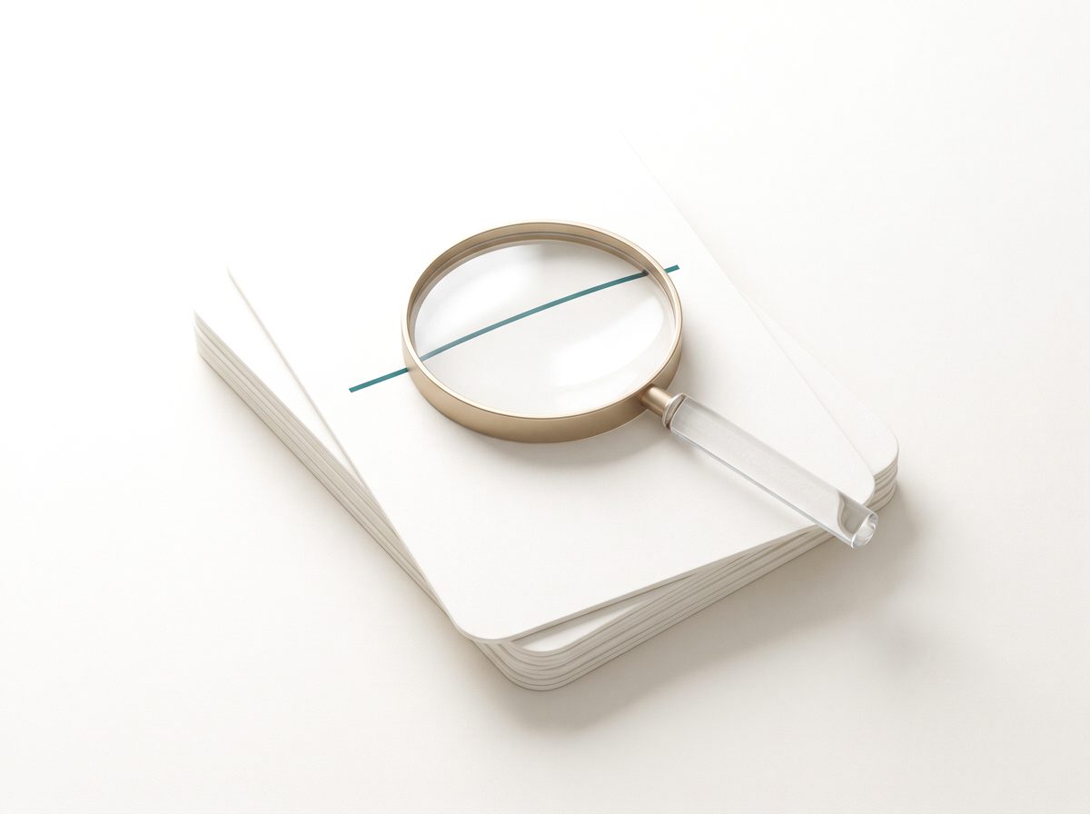 Abstract illustration of document review